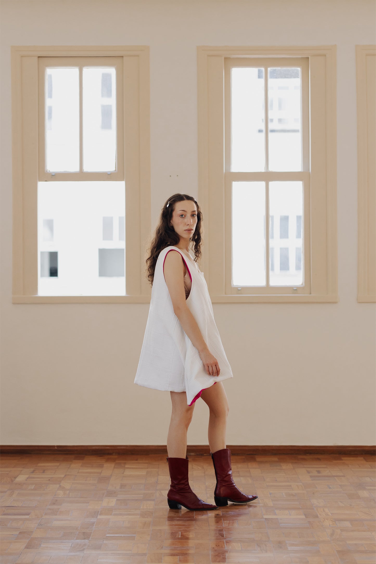 Vestido camiseta Dupla face