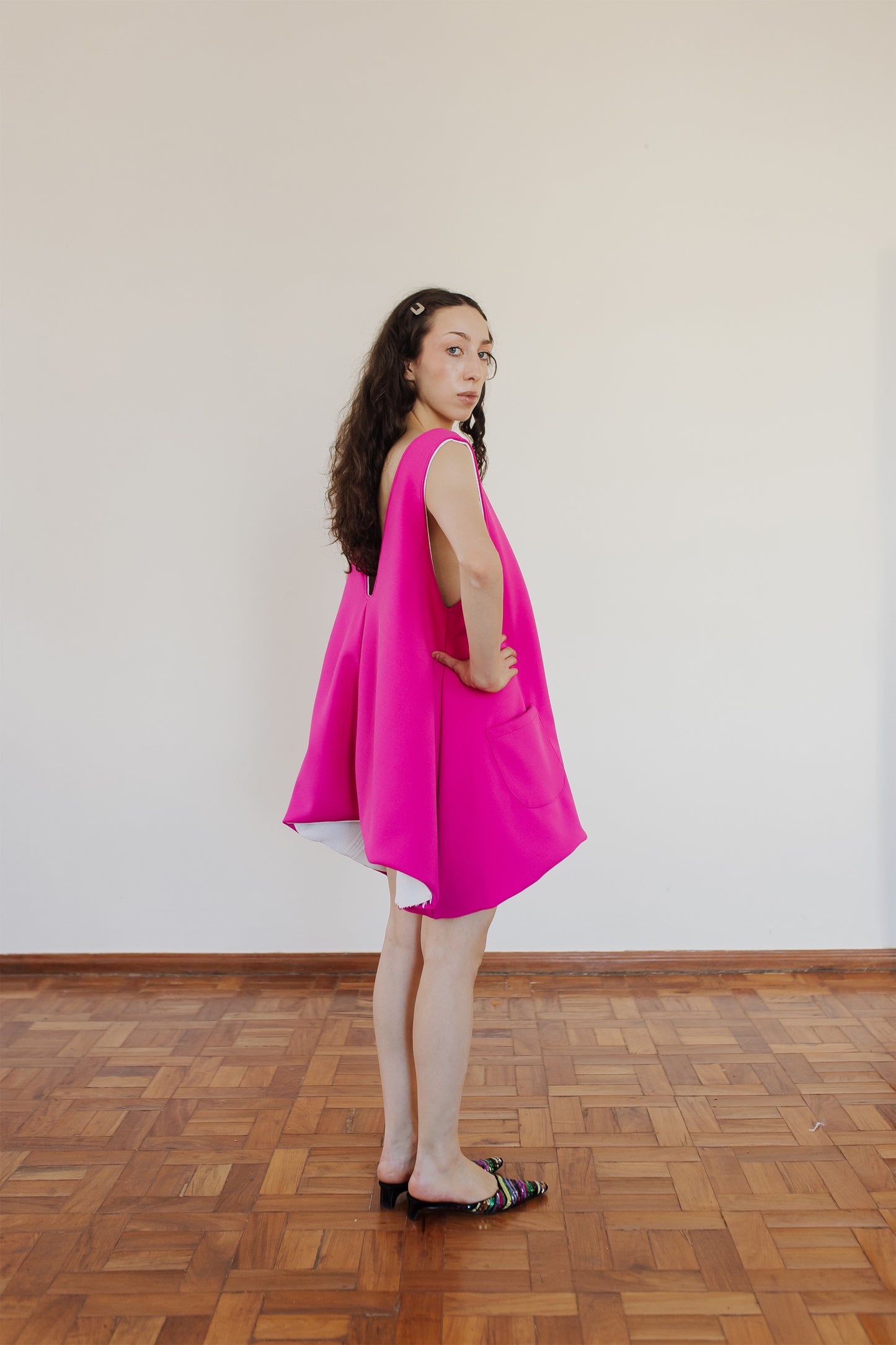 Vestido camiseta Dupla face