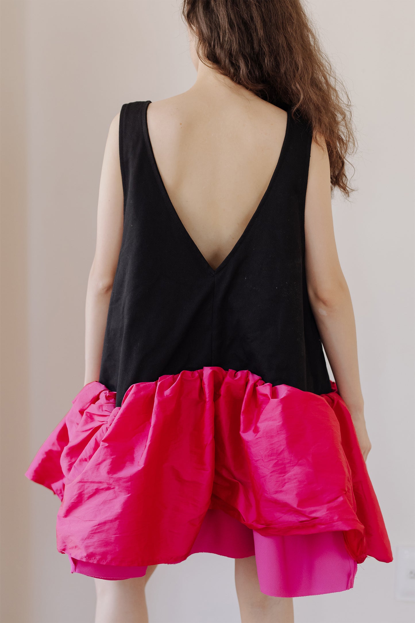 Vestido preto/branco