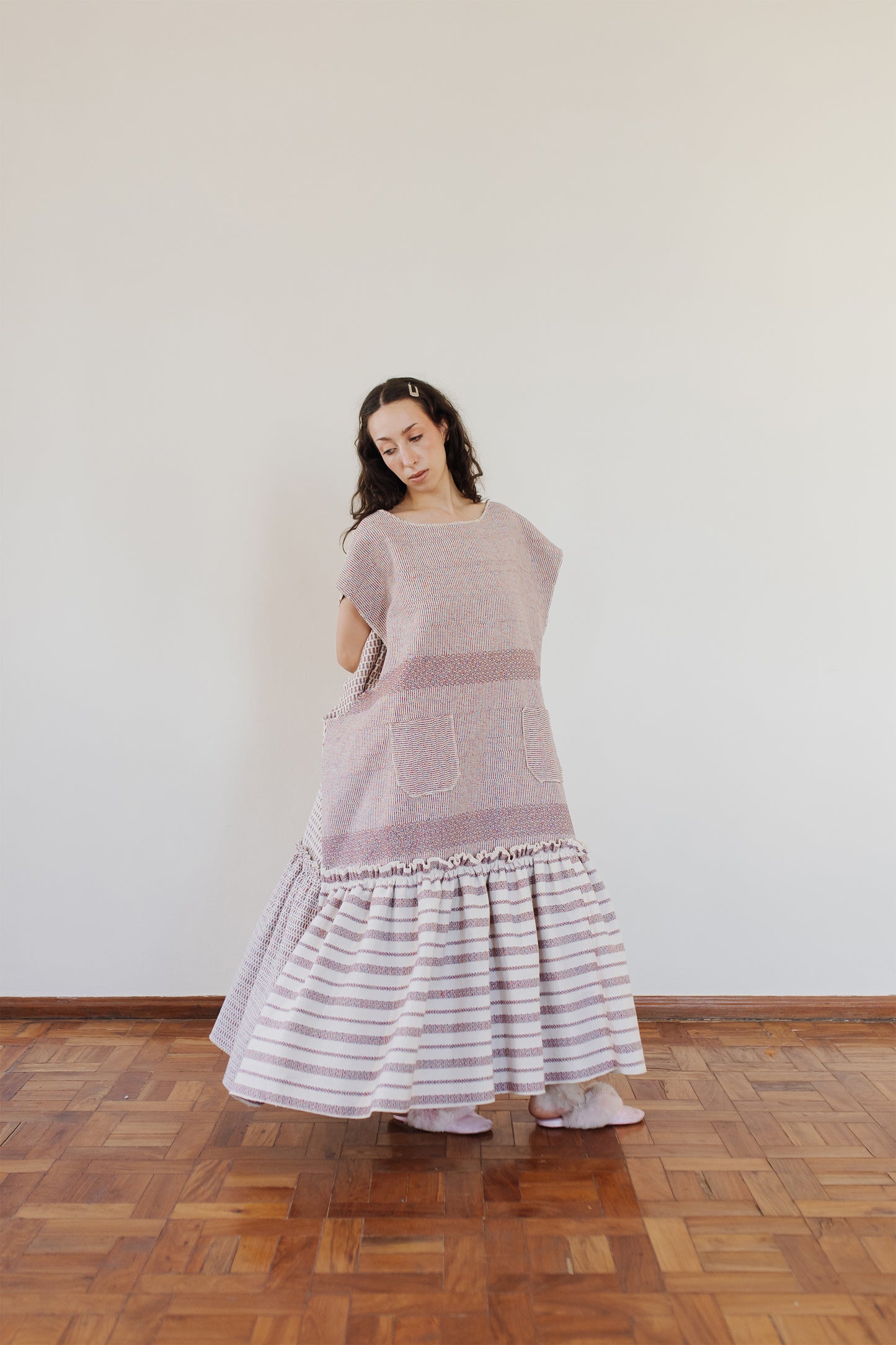 Vestido jardineira duplo