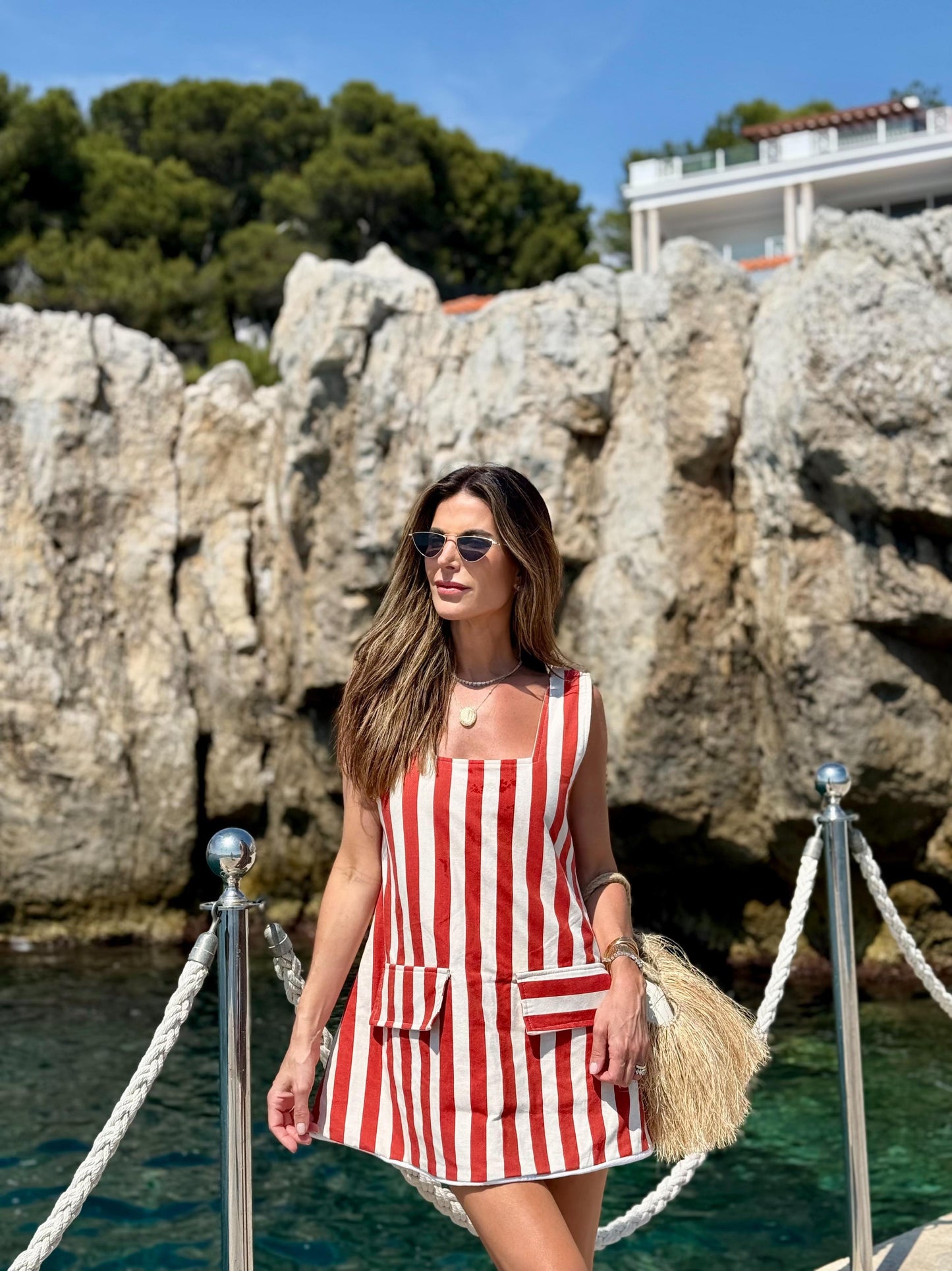 Vestido listrado
