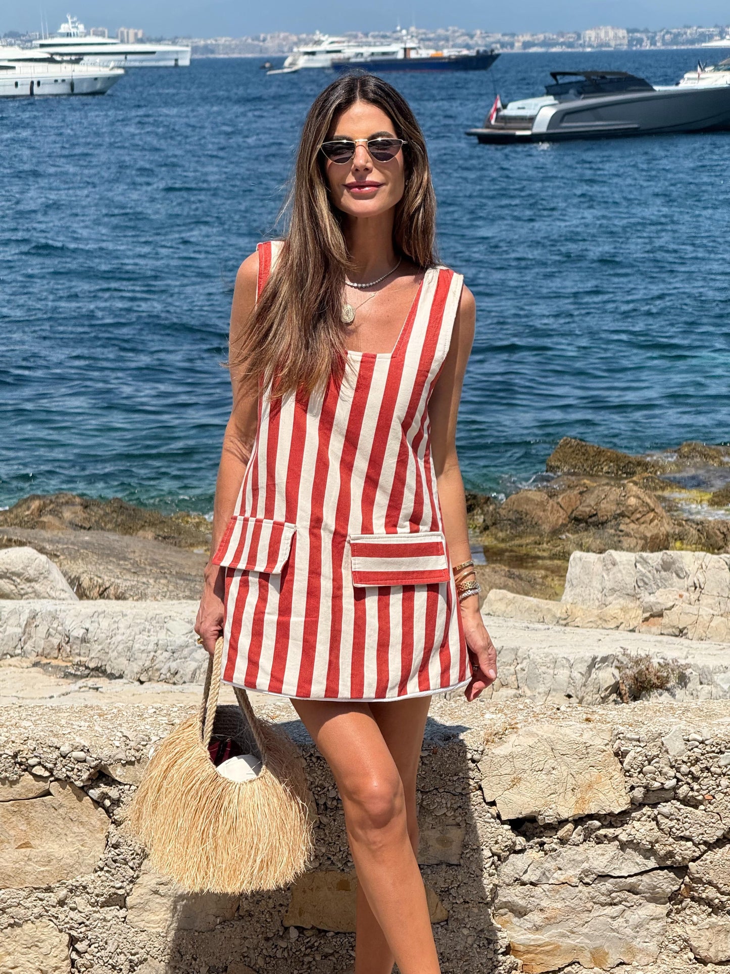 Vestido listrado