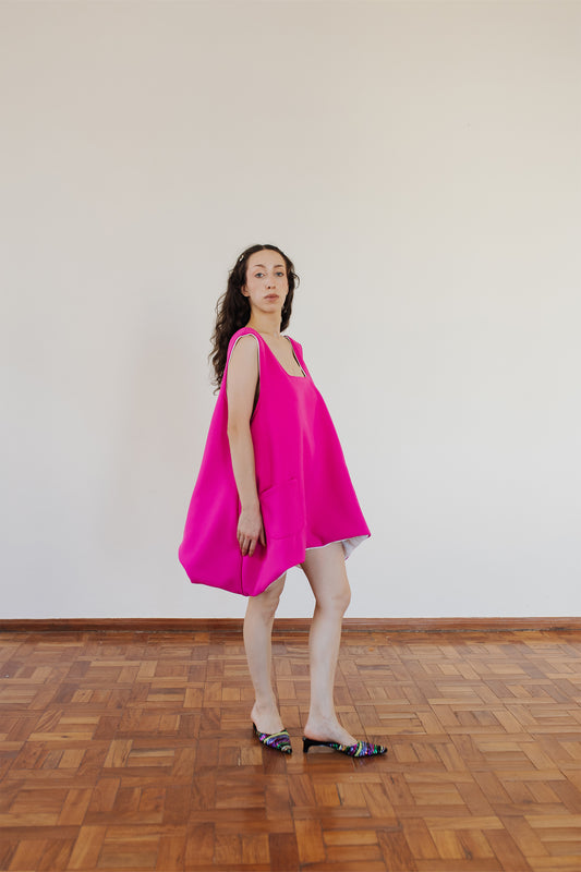 Vestido camiseta Dupla face
